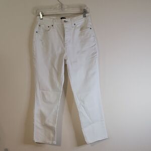 J. Crew Women's Crisp White Ankle Jeans